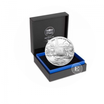 10 Eur (22.20 g) sidabrinė PROOF moneta lėktuvas Transall, Prancūzija 2018 (su sertifikatu)