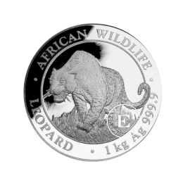 1 kg Silbermünze Leopard, Somalia 2023
