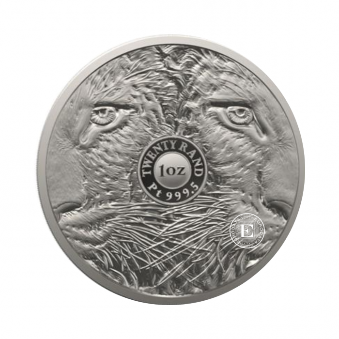 1 oz (31.10 g) platinum PROOF coin Big Five – Leopard, Republic of South Africa 2023 (with sertificate)
