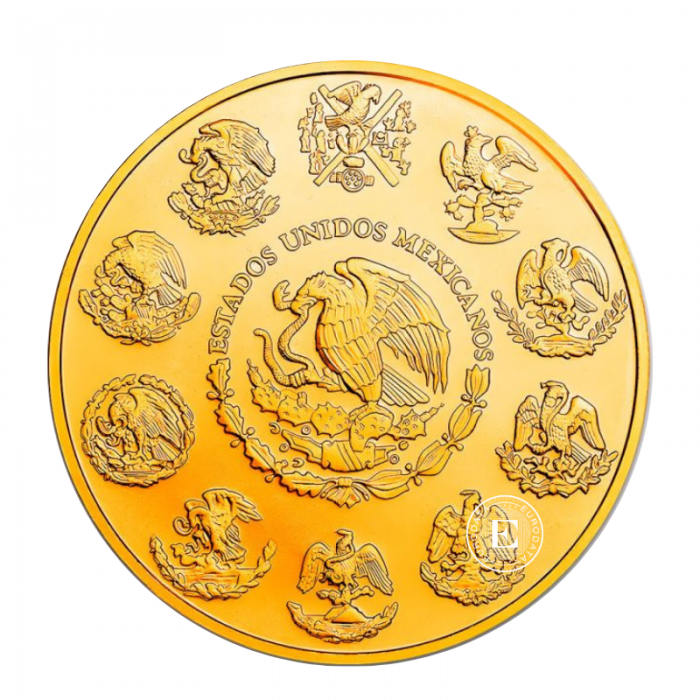 1 oz (31.10 g) Silbermünze farbig  Libertad - Grim Reaper Sombrero, Mexiko 2024 (partially gold plated)