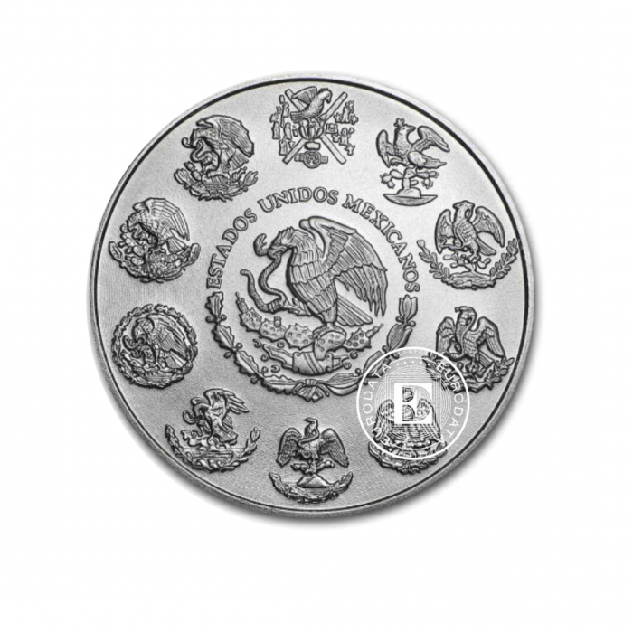 1 oz (31.10 g) sidabrinė moneta Laisvės angelas, Meksika 2023