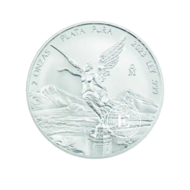 2 oz (62.20 g) sidabrinė moneta Laisvės angelas, Meksika 2023