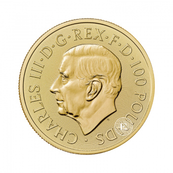 1 oz (31.10 g) auksinė moneta Britų liūtas ir Amerikos erelis, Didžioji Britanija 2024