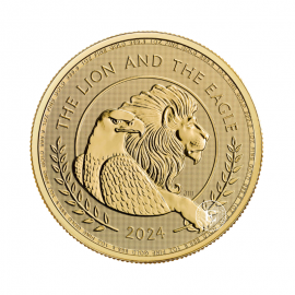 1 oz (31.10 g) gold coin British Lion and American Eagle, Great Britain 2024