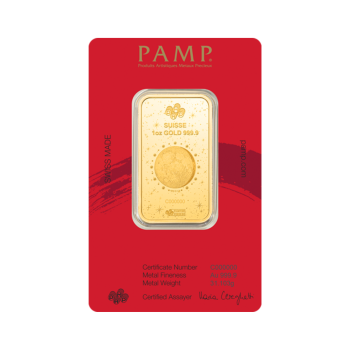 1 oz (31,1 g) investicinis aukso luitas PAMP Arklio metai, 2026 (Lunar Legends Year of the Horse)