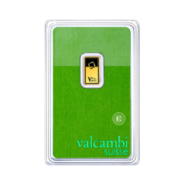 1 g investicinio aukso luitas Green Gold, Valcambi 999.9