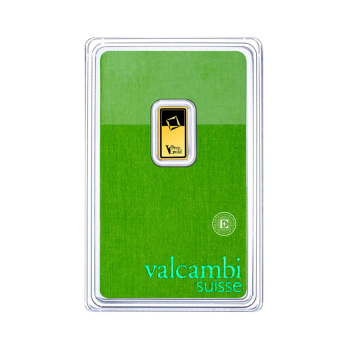 1 g investicinio aukso luitas Green Gold, Valcambi 999.9