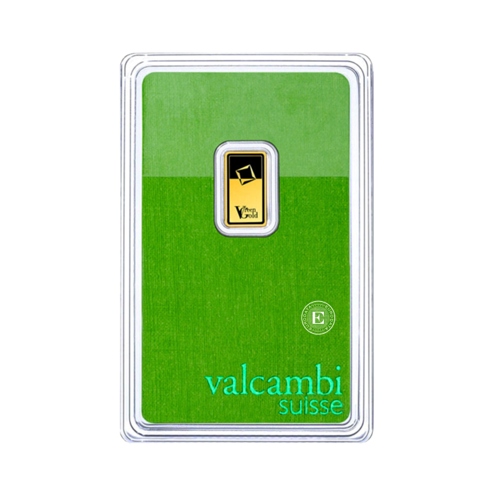 1 g investicinio aukso luitas Green Gold, Valcambi 999.9