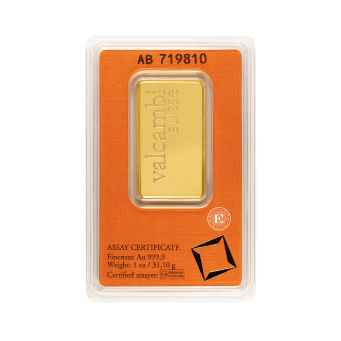 1 oz (31,1 g) Valcambi Goldbarren 999.9