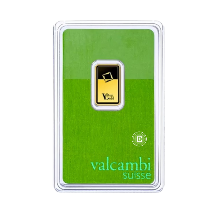 2,5 g Valcambi Green Gold Goldbarren 999.9