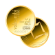  2,5 g investicinio aukso „Round Bar“ luitas Valcambi 999.9