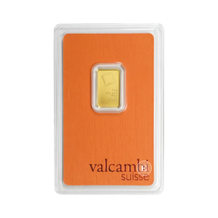 2,5 g Valcambi Goldbarren 999.9