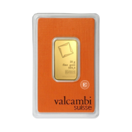 Sztabka Złota Inwestycyjnego Valcambi 20 g 999.9