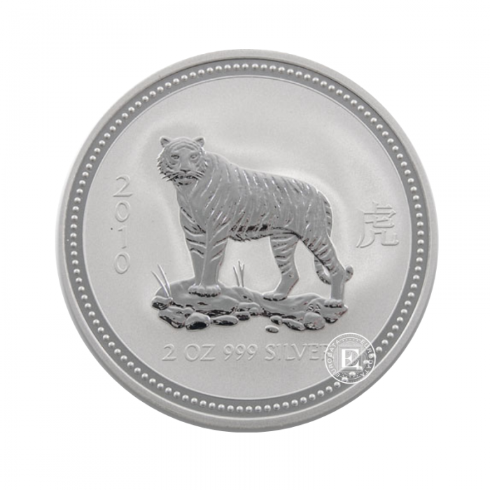 1 oz (31.10 g) silbermünze Lunar I - Year of the Tiger, Australien 2010