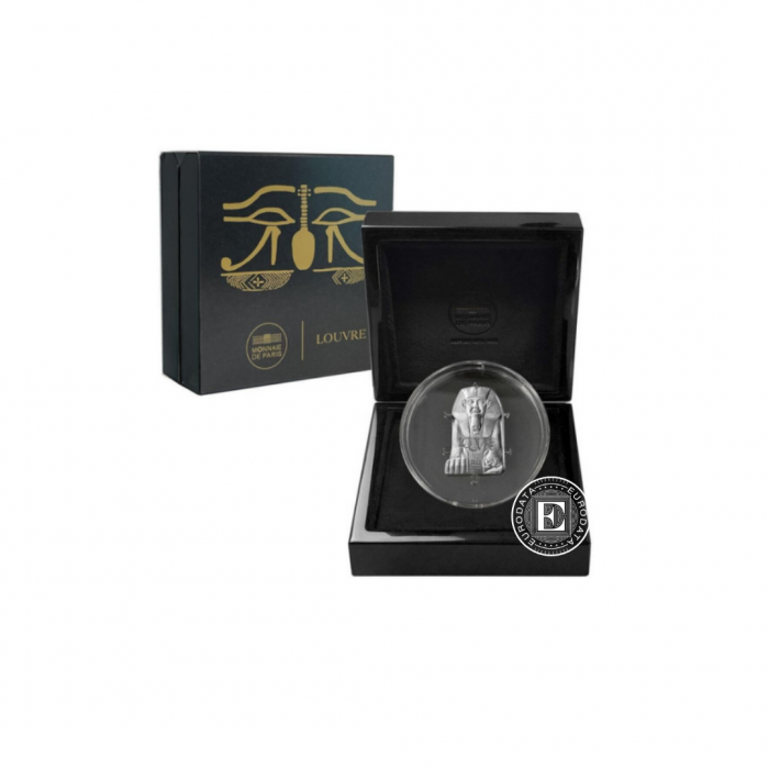 10 eurų (22.2 g) sidabrinė PROOF moneta Luvro muziejus, Prancūzija 2022