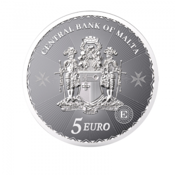 1 oz (31.10 g) sidabrinė moneta Maltos kryžius, Malta 2024