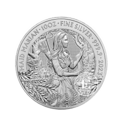 10 oz  (311 g) sidabrinė moneta Mitai ir legendos – Maid Marian, Didžioji Britanija 2023