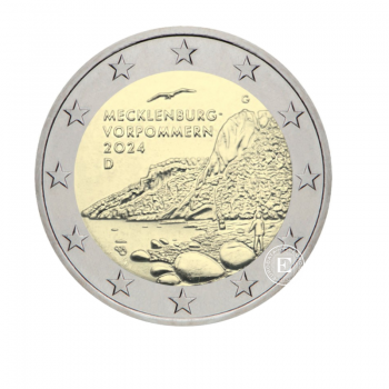 2 Eur moneta Meklenburgas - Pomeranija, Vokietija 2024