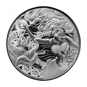 1 oz (31.10 g) sidabrinė moneta Undinė & Perlas, Samoa 2025