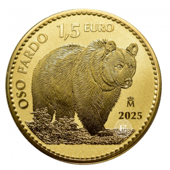 1 oz (31.10 g)  auksinė moneta Rudasis lokys, Ispanija 2025
