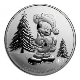 1 oz (31.10 g)  silver coin  Mickey Mouse Christmas, Niue 2019