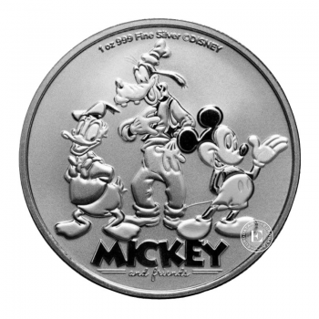 1 oz (31.10 g) silbermünze Disney - Mickey & Friends, Niue 2025