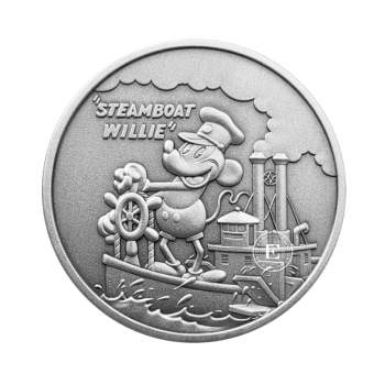 1 oz (31.10 g)  silver coin Mickey Mouse - Steamboat Willie, Fiji 2024