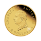 0.5 g Goldmünze auf det Karte Kangaroo, Australien 2024