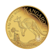 0.5 g Goldmünze auf det Karte Kangaroo, Australien 2024
