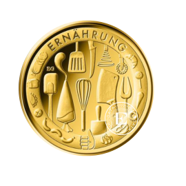 50 Eur (7.78 g) pièce d'or Artisanat allemand, Nourriture - A, D, F, G, J, Allemagne 2023 (avec certificat)