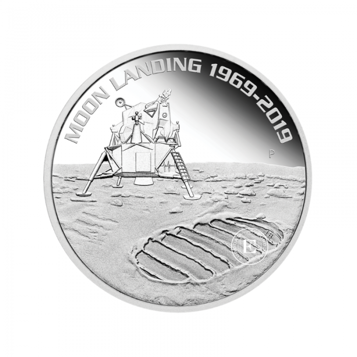  1 oz (31.10 g) pièce d'argent Moon landing, Australie 2019