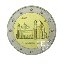 2 Eur Münze St. Michaeliskirche - A, Deutschland 2014