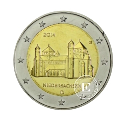 2 Eur Münze St. Michaeliskirche - F, Deutschland 2014