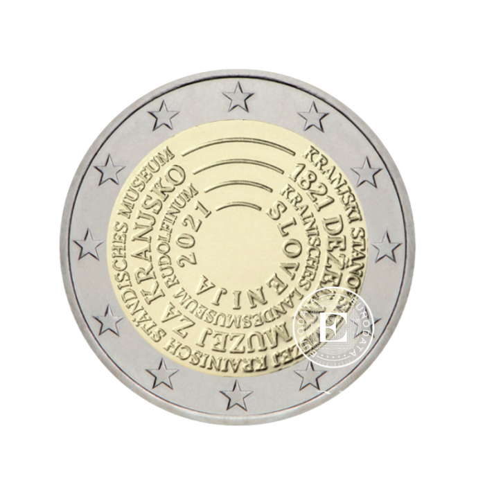 2 Eur moneta Muzeum Narodowy, Słowenia 2021