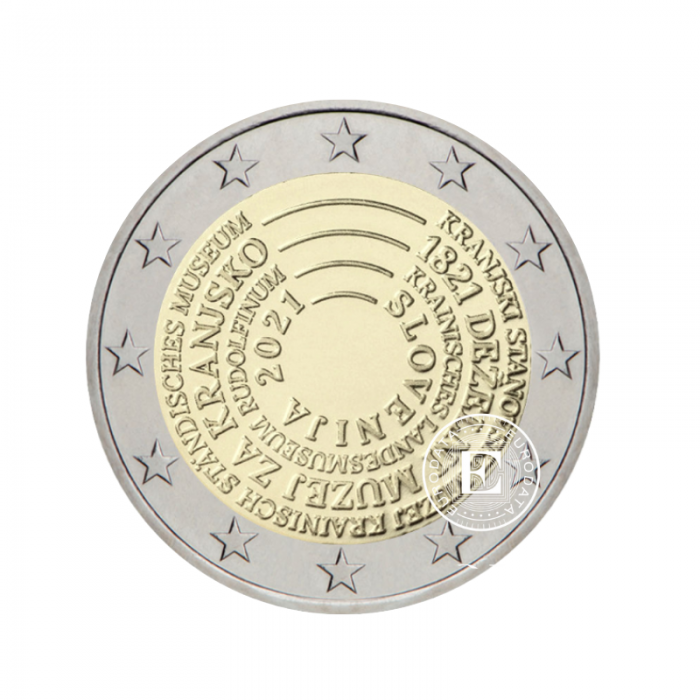 2 Eur coin National Museum, Slovenia 2021