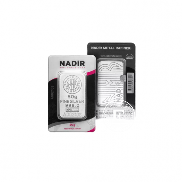 50 g silver bar NADiR 999.0