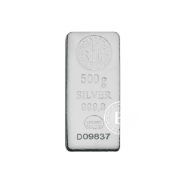 500 g bar d'argent Nadir Metal Rafineri 999.9