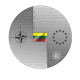 20 Eur pièce PROOF d'argent Lithuanian membership in NATO and EU, Lituanie 2024