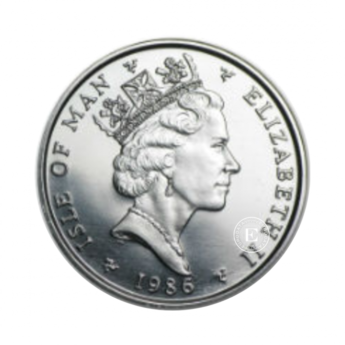 1 oz  (31.10 g) platininė moneta Noble - Isle of Man, Didžioji Britanija (atsitiktiniai metai)
