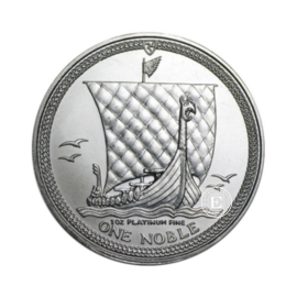1 oz (31.10 g)  platynowa moneta Noble - Isle of Man, Wielka Brytania (mix rok)