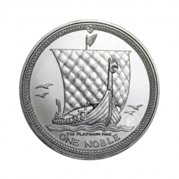 1 oz  (31.10 g) platininė moneta Noble - Isle of Man, Didžioji Britanija (atsitiktiniai metai)