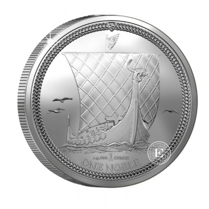 1 oz  (31.10 g) srebrna moneta The Noble, Wyspa Man 2024