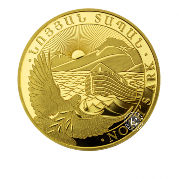 1 g złota moneta Noah's Ark, Armenia 2024