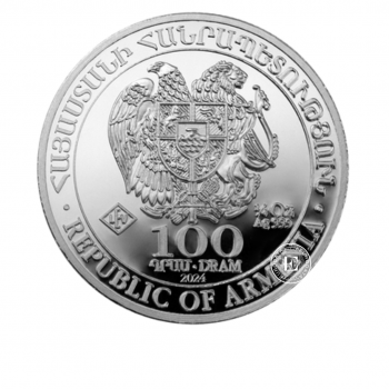 1/4 oz (7.78 g) silver coin Noah's Ark, Armenia 2024