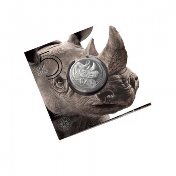 1 oz (31.10 g) silver coin Big Five - Rhino, South Africa 2022