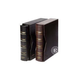 Leather binder NUMIS, in classic design, Leuchtturm (with case)