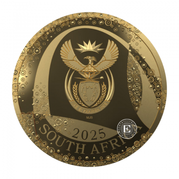 1/4 oz (7.78 g) auksinė PROOF moneta Odyssey of the Sky - Bateleur Eagle, Pietų Afrikos Respublika 2025 (su sertifikatu)