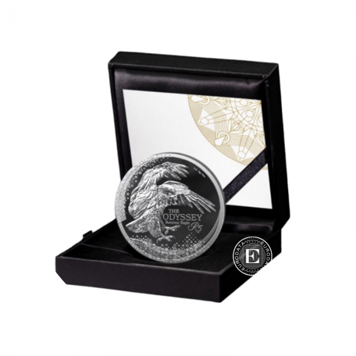 1 oz (31.10 g) srebrna PROOF moneta Odyssey of the Sky Bateleur Eagle, Republika Południowej Afryki 2025 (z certyfikatem)