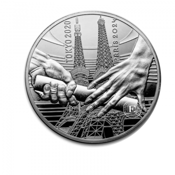 10 Eur (22.20 g) silver coin PROOF Olympic Games Paris 2024, France 2021