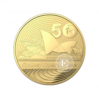 1 oz (31.10 g) auksinė moneta Sidnėjaus operos teatro 50-osios metinės, Australija 2023
